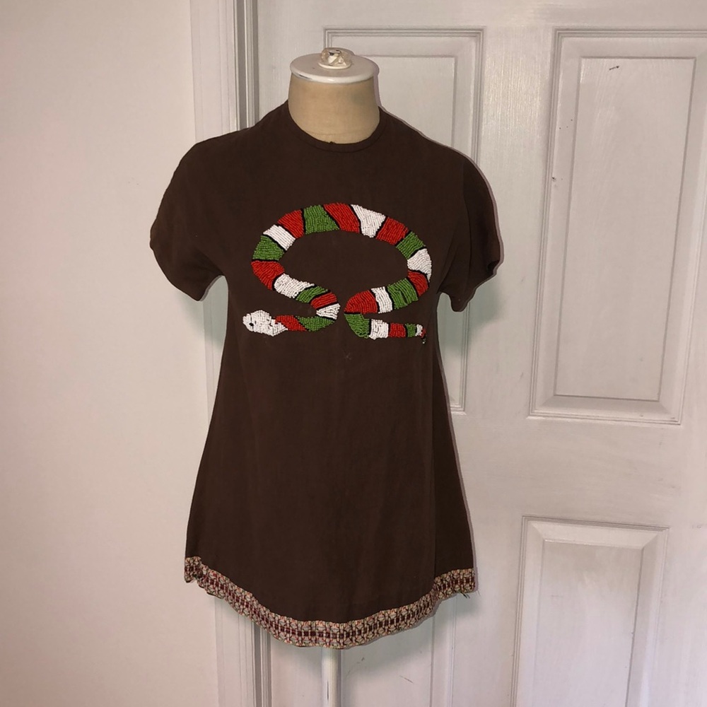 Vintage Beaded Snake Woman’s Tunic